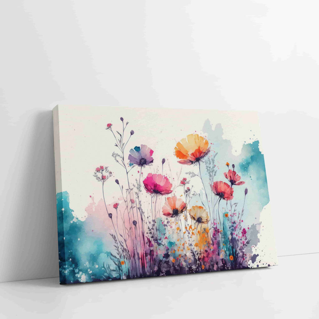 Watercolors Blooming Canvas Wall Art Print