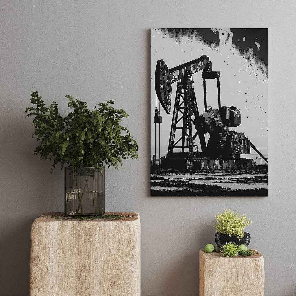 Oil and Gas Canvas Print Canada, Oil Rig Art Print, Oil and Gas Canvas | Canvas wall art print by Wall Nostalgia. Custom canvas prints, large canvas prints, framed canvas prints, Oil and Gas Canvas Wall Art Print | Oil Rig Art, Oil Rig Painting, Oil and Gas Art, Oil and Gas Decor, Oil and Gas Print, Oil Gas Painting