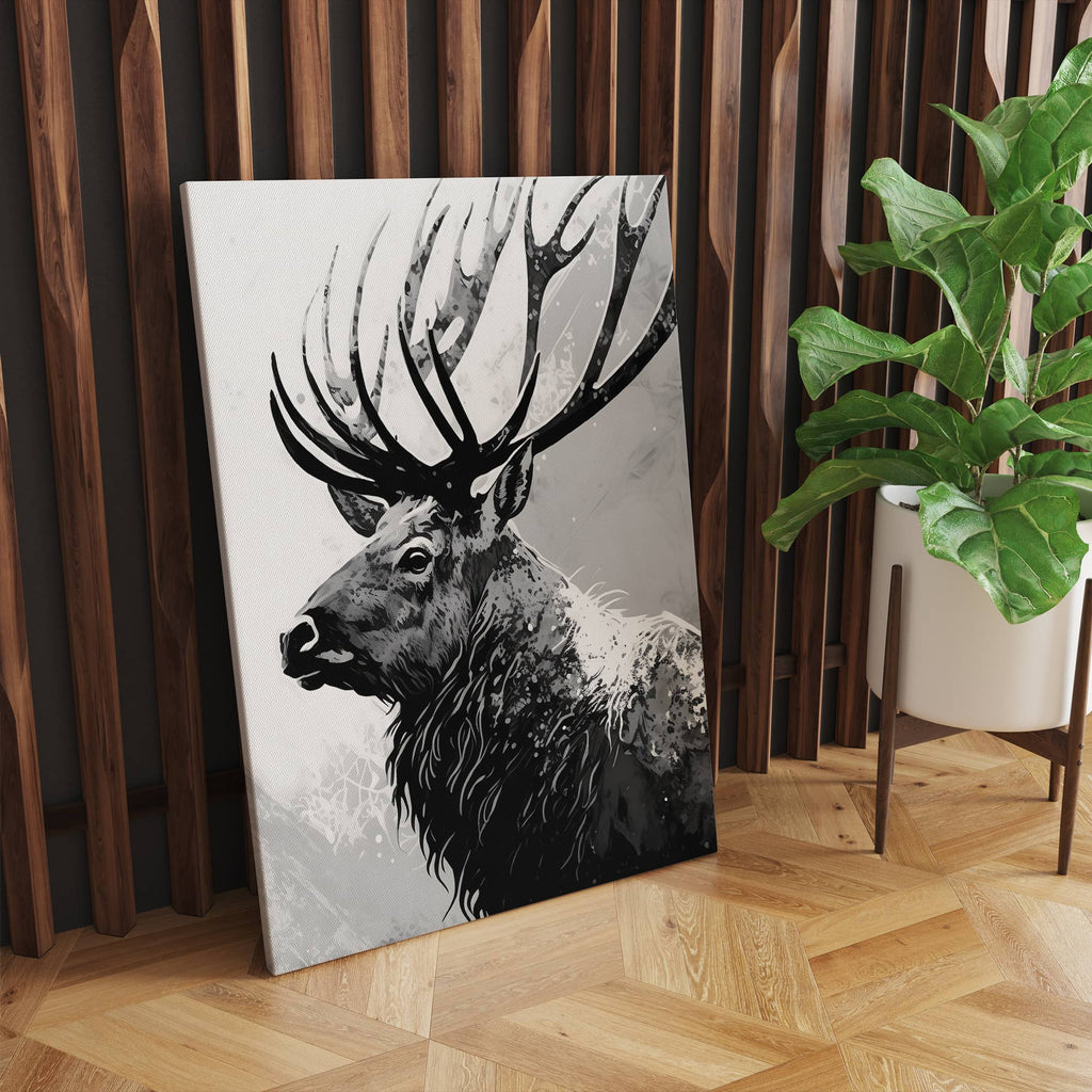 Elk Canvas Print | Elk Canvas wall art print by Wall Nostalgia. Custom canvas prints, made in Canada, large canvas prints, framed canvas prints, Wildlife Prints, Wilderness Print, Elk Canvas Wall Art, Elk Print, Elk Art, Wildlife Canvas, Wildlife Wall Art, Wildlife Art Print Canvas, Wilderness Print, Wildlife Print Elk