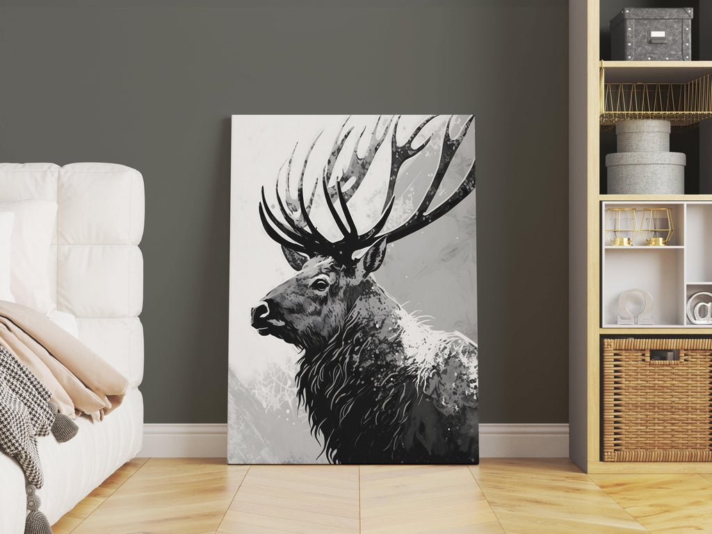 Elk Canvas Print | Elk Canvas wall art print by Wall Nostalgia. Custom canvas prints, made in Canada, large canvas prints, framed canvas prints, Wildlife Prints, Wilderness Print, Elk Canvas Wall Art, Elk Print, Elk Art, Wildlife Canvas, Wildlife Wall Art, Wildlife Art Print Canvas, Wilderness Print, Wildlife Print Elk