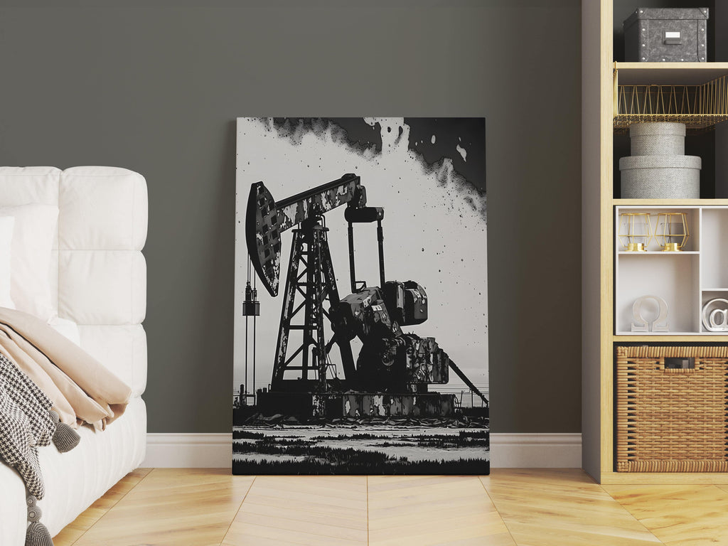 Oil and Gas Canvas Print Canada, Oil Rig Art Print, Oil and Gas Canvas | Canvas wall art print by Wall Nostalgia. Custom canvas prints, large canvas prints, framed canvas prints, Oil and Gas Canvas Wall Art Print | Oil Rig Art, Oil Rig Painting, Oil and Gas Art, Oil and Gas Decor, Oil and Gas Print, Oil Gas Painting