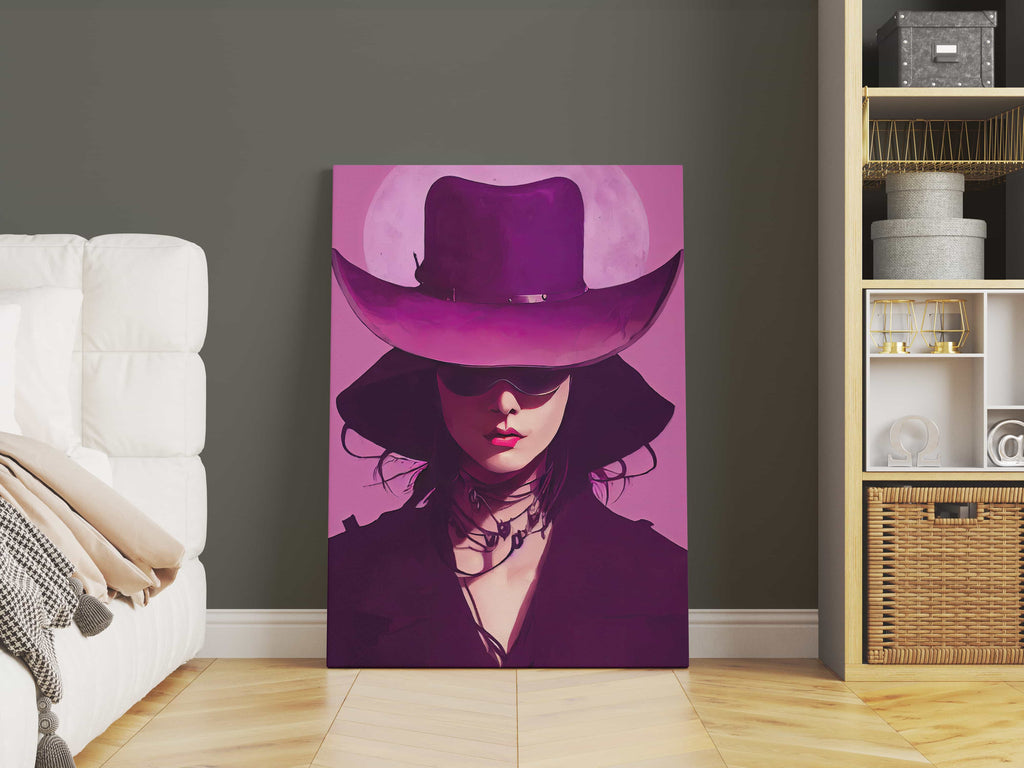 Violet Purple Woman Print | Canvas wall art print by Wall Nostalgia. Custom Canvas Prints, Made in Calgary, Canada, Large canvas prints, framed canvas prints, Purple Woman Canvas Print, Girly Wall Art, Feminine Wall Art, Trendy Wall Art, Purple Wall Art Print, Purple Canvas Art, Fashion Prints Art, Fashion prints