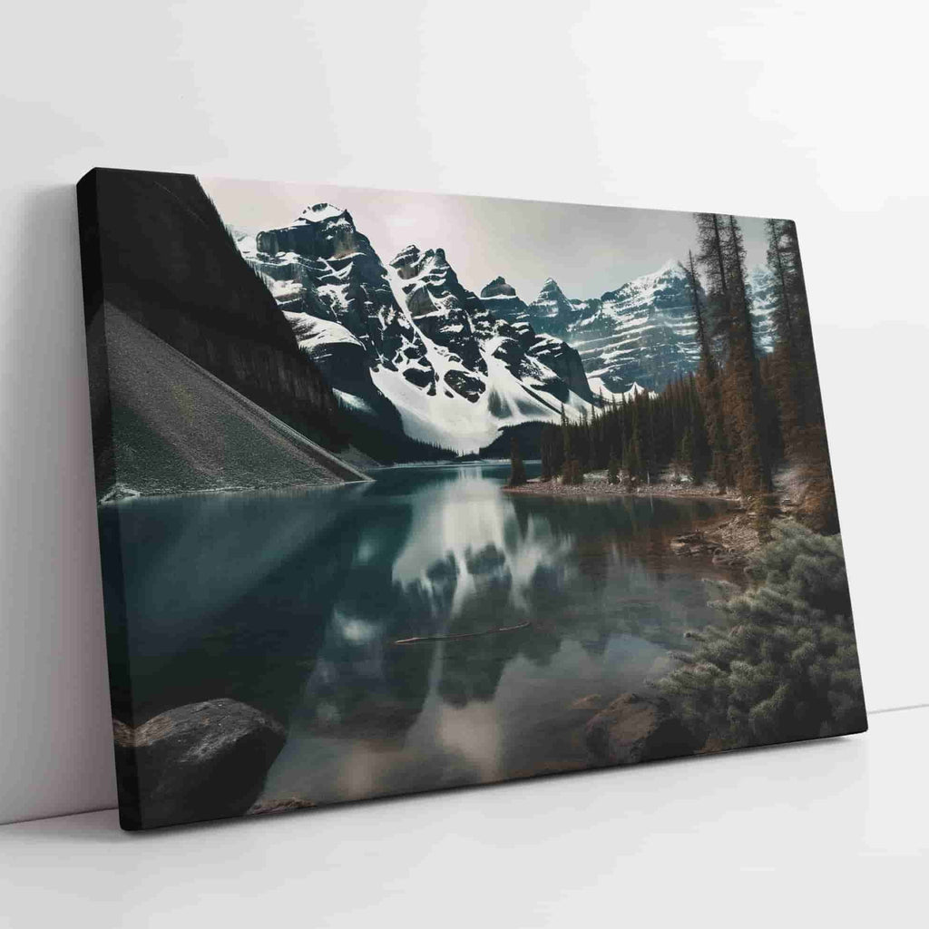 Mountain Landscape Print | Canvas wall art print by Wall Nostalgia. Custom Canvas Prints, Made in Calgary, Canada | Large canvas prints, framed canvas prints, mountain print, large wall art, large wall art prints, mountain canvas print, mountain print, large canvas prints canada, large canvas prints for living room