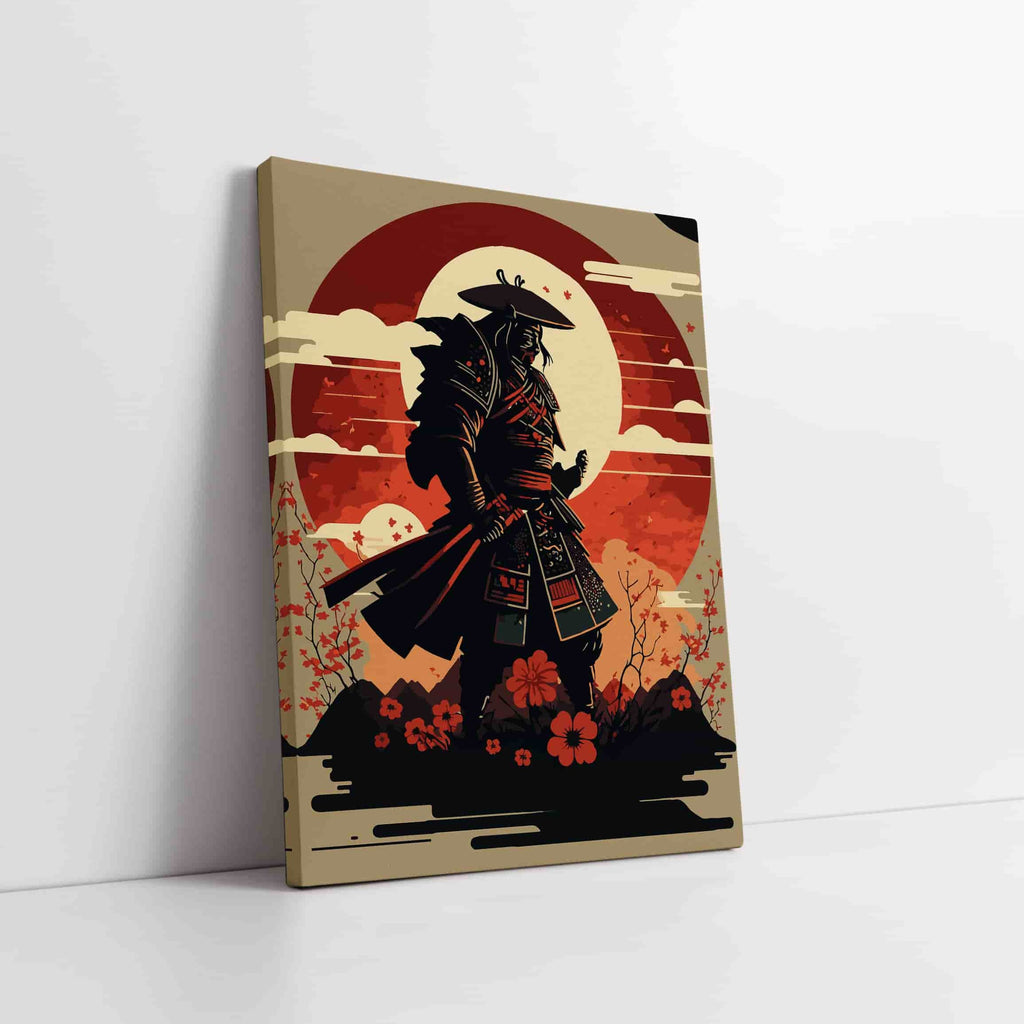 Samurai Art Print | Canvas wall art print by Wall Nostalgia. Custom Canvas Prints, Made in Calgary, Canada | Large canvas prints, canvas prints, Samurai art print, samurai canvas print, cool wall art for guys, cool wall art for men, samurai art japanese, samurai canvas art, samurai canvas prints, samurai canvas poster
