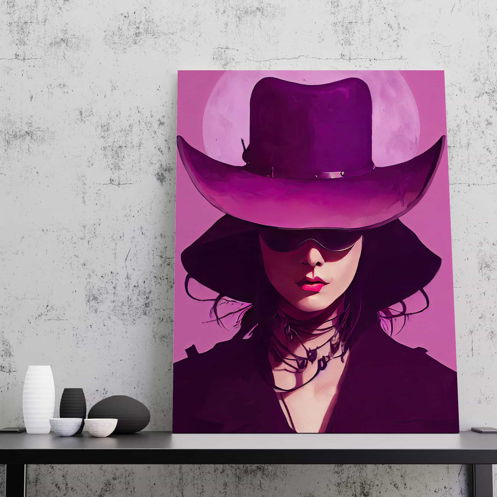 Violet Purple Woman Print | Canvas wall art print by Wall Nostalgia. Custom Canvas Prints, Made in Calgary, Canada, Large canvas prints, framed canvas prints, Purple Woman Canvas Print, Girly Wall Art, Feminine Wall Art, Trendy Wall Art, Purple Wall Art Print, Purple Canvas Art, Fashion Prints Art, Fashion prints