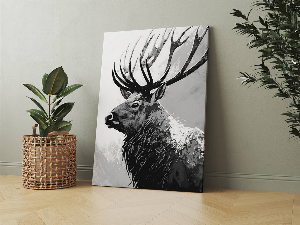 Elk Canvas Print | Elk Canvas wall art print by Wall Nostalgia. Custom canvas prints, made in Canada, large canvas prints, framed canvas prints, Wildlife Prints, Wilderness Print, Elk Canvas Wall Art, Elk Print, Elk Art, Wildlife Canvas, Wildlife Wall Art, Wildlife Art Print Canvas, Wilderness Print, Wildlife Print Elk