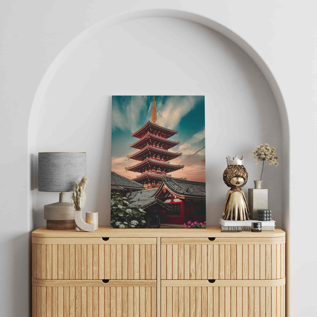 Japanese Pagoda Canvas Photo Print | Canvas wall art print by Wall Nostalgia. Custom Canvas Prints, Made in Calgary, Canada | Large canvas prints, framed canvas prints,  Japanese Canvas Wall Art | Japanese Wall Art, Japanese Print, Japanese Canvas Art, Japanese Art Print, Japanese Pagoda Art, Pagoda Art Print, Pagodas