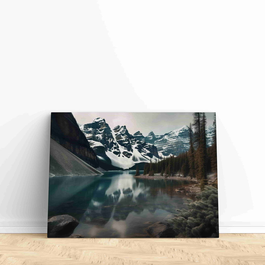 Mountain Landscape Print | Canvas wall art print by Wall Nostalgia. Custom Canvas Prints, Made in Calgary, Canada | Large canvas prints, framed canvas prints, mountain print, large wall art, large wall art prints, mountain canvas print, mountain print, large canvas prints canada, large canvas prints for living room