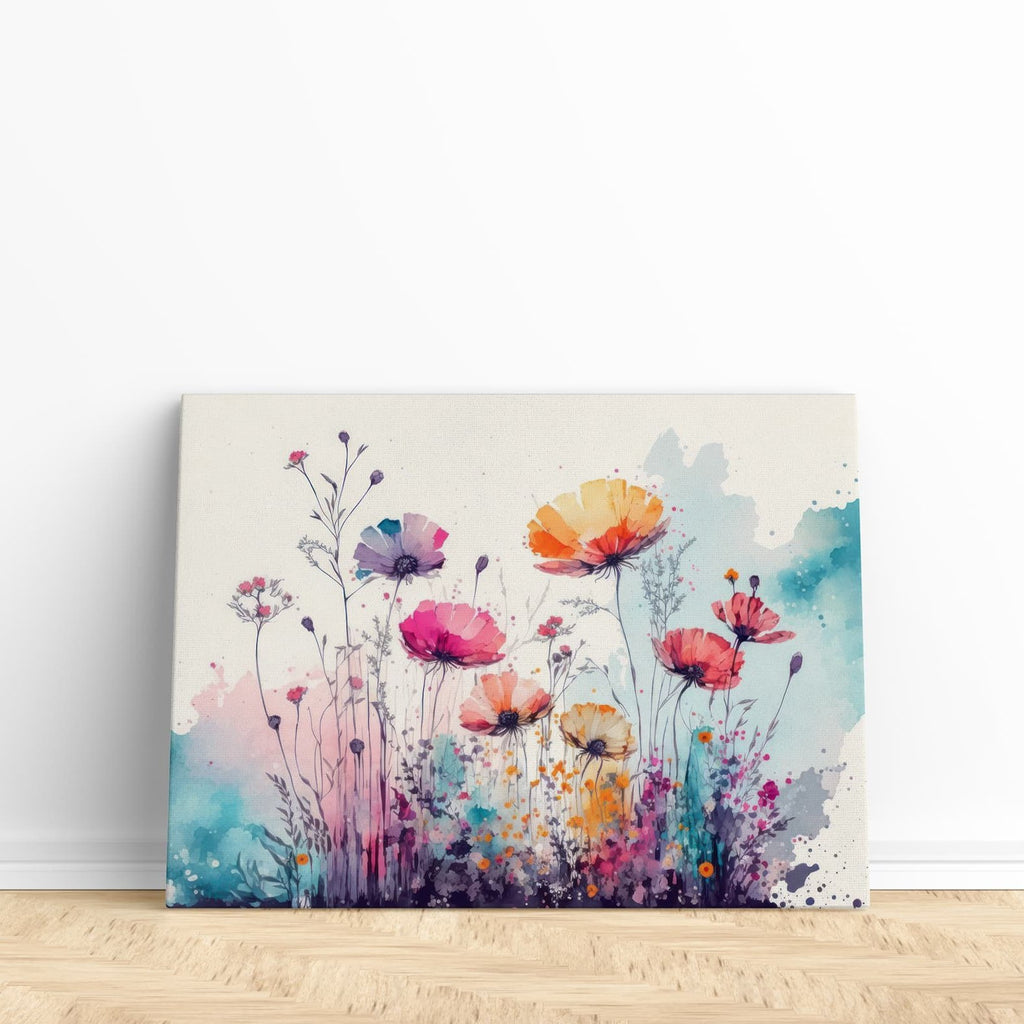 Watercolors Blooming Canvas Wall Art Print