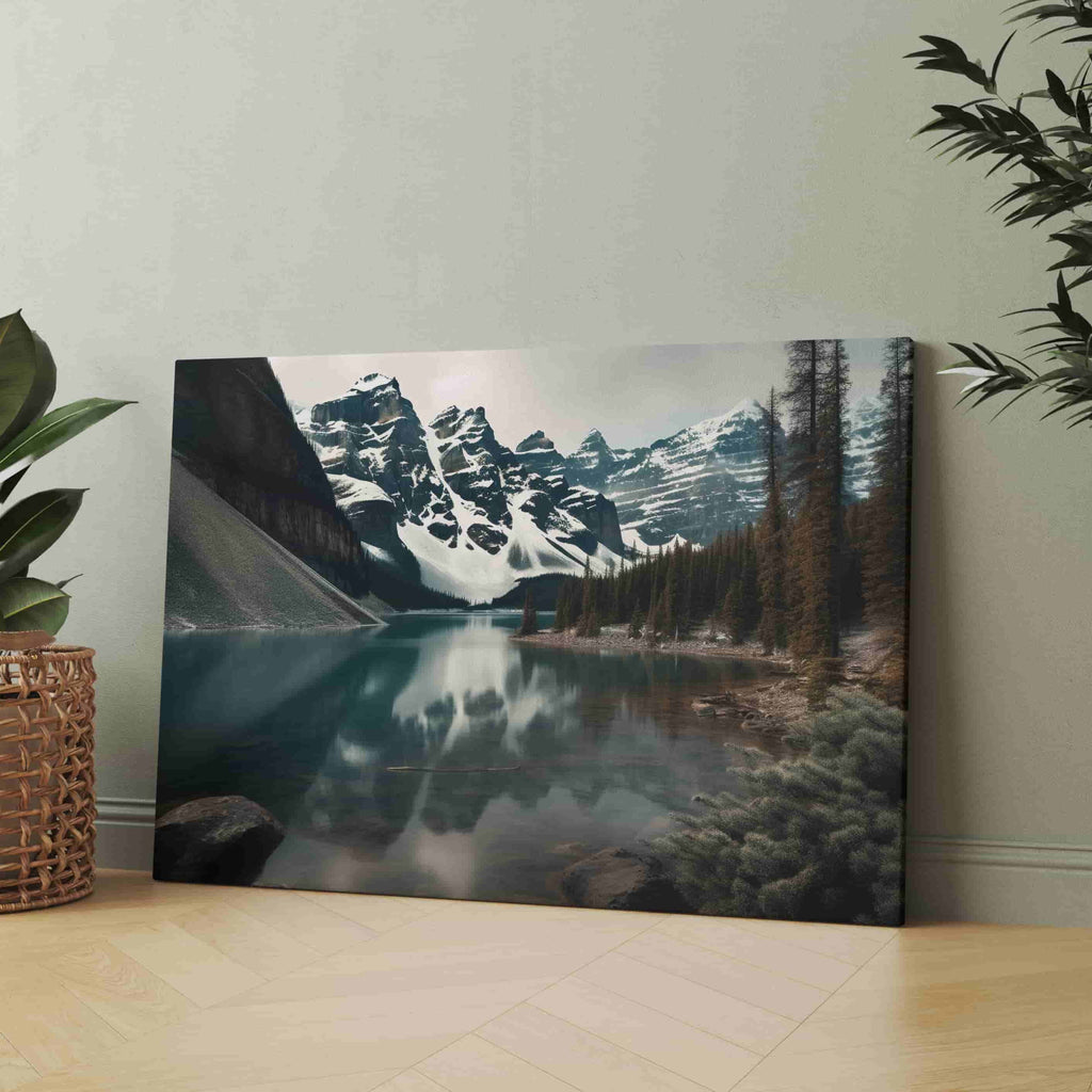 Mountain Landscape Print | Canvas wall art print by Wall Nostalgia. Custom Canvas Prints, Made in Calgary, Canada | Large canvas prints, framed canvas prints, mountain print, large wall art, large wall art prints, mountain canvas print, mountain print, large canvas prints canada, large canvas prints for living room