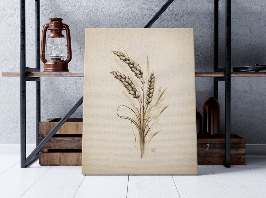 Wheat Art Canvas Print, Wheat Print, Wheat Canvas Art Prints Canada, Canvas wall art print by Wall Nostalgia. Custom canvas prints, large canvas prints, framed canvas prints, Wheat Canvas Print | Wheat Print, Wheat Art Print, Wheat Wall Art, Prairie Print, Prairie Canvas, Prairie Art, Rustic Wall Art, Farm print, Wheat