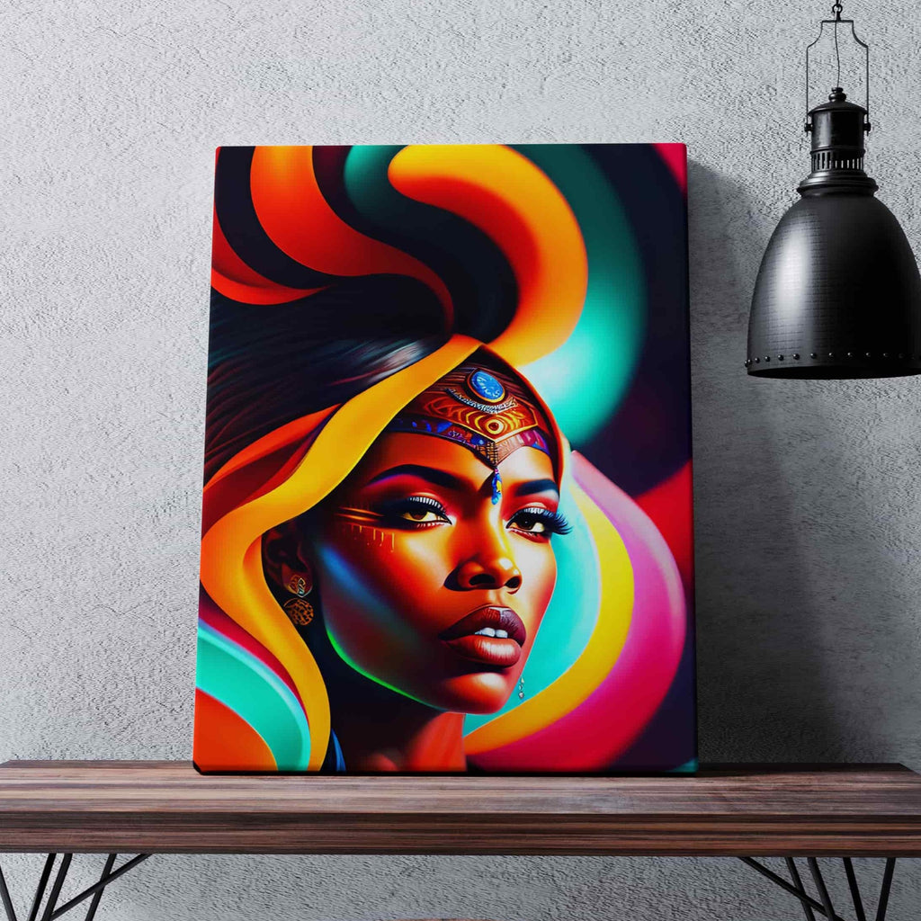 African Woman Print | African Woman Canvas wall art print by Wall Nostalgia. Custom Canvas Prints, Made in Calgary, Canada | Large canvas prints, framed canvas prints, African Woman Canvas Art, African Canvas Print, African Wall Art, African Print, African Canvas Art, African Canvas, African woman print, African Art