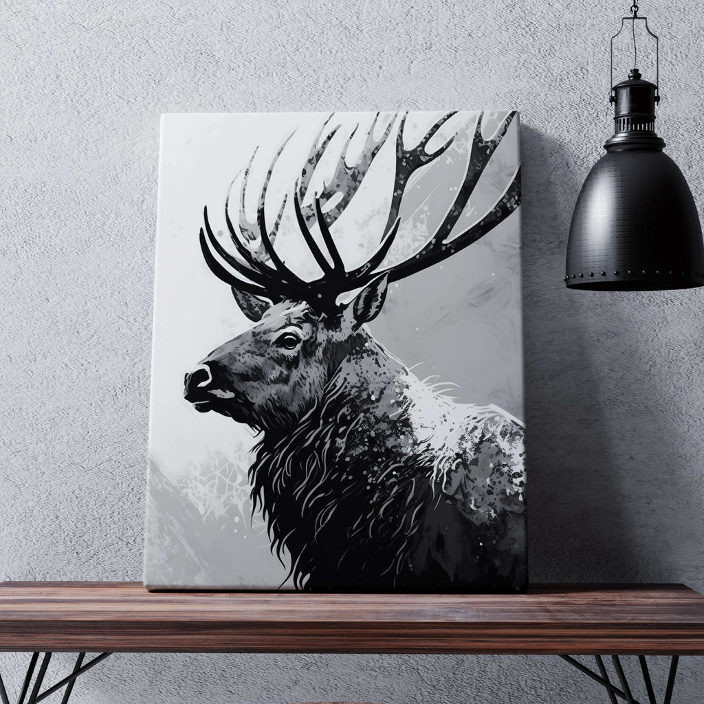 Elk Canvas Print | Elk Canvas wall art print by Wall Nostalgia. Custom canvas prints, made in Canada, large canvas prints, framed canvas prints, Wildlife Prints, Wilderness Print, Elk Canvas Wall Art, Elk Print, Elk Art, Wildlife Canvas, Wildlife Wall Art, Wildlife Art Print Canvas, Wilderness Print, Wildlife Print Elk