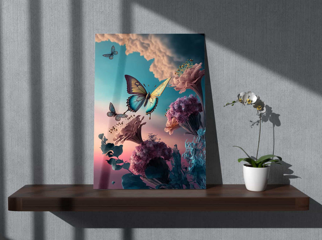 Fantasy Butterflies Print | Canvas wall art print by Wall Nostalgia. Custom Canvas Prints, Made in Calgary, Canada | Large canvas prints, Fantasy Butterfly Canvas Art Print, Nursery wall art, Butterfly art print, Butterfly wall art, Butterfly canvas wall art, Butterflies print, Butterfly print, Butterflies Wall Art