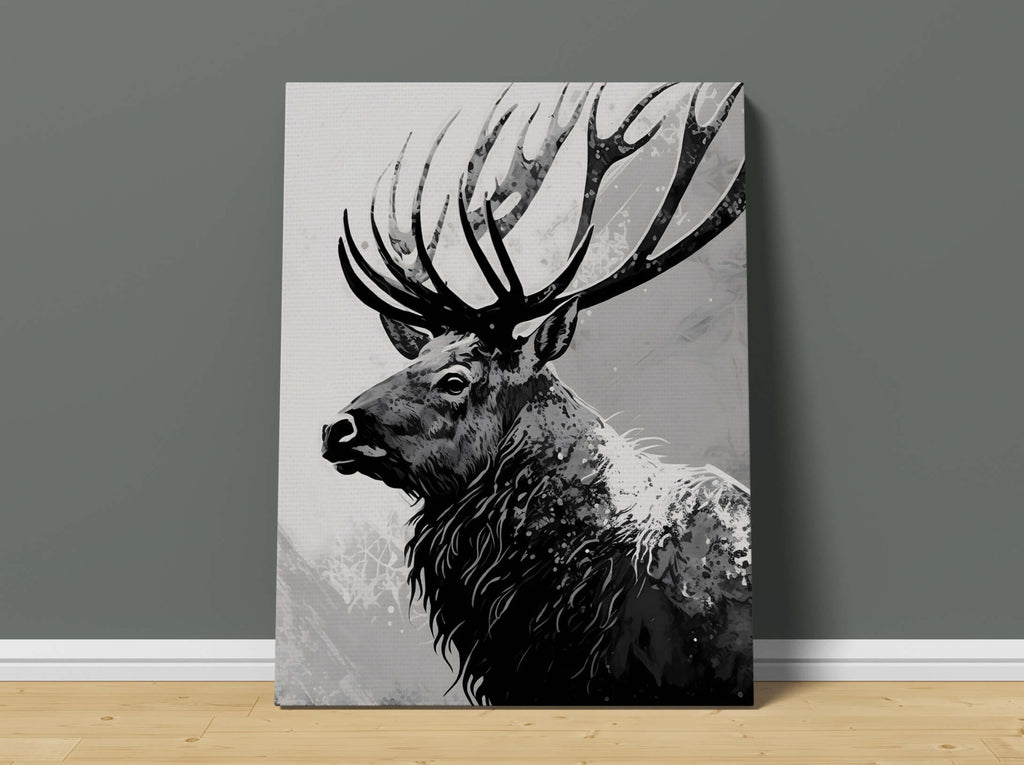 Elk Canvas Print | Elk Canvas wall art print by Wall Nostalgia. Custom canvas prints, made in Canada, large canvas prints, framed canvas prints, Wildlife Prints, Wilderness Print, Elk Canvas Wall Art, Elk Print, Elk Art, Wildlife Canvas, Wildlife Wall Art, Wildlife Art Print Canvas, Wilderness Print, Wildlife Print Elk