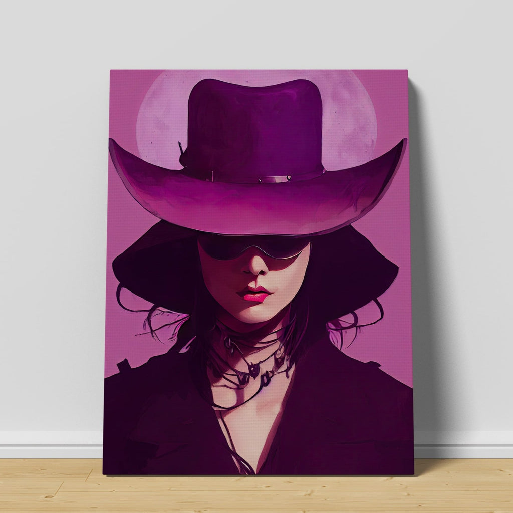 Violet Purple Woman Print | Canvas wall art print by Wall Nostalgia. Custom Canvas Prints, Made in Calgary, Canada, Large canvas prints, framed canvas prints, Purple Woman Canvas Print, Girly Wall Art, Feminine Wall Art, Trendy Wall Art, Purple Wall Art Print, Purple Canvas Art, Fashion Prints Art, Fashion prints