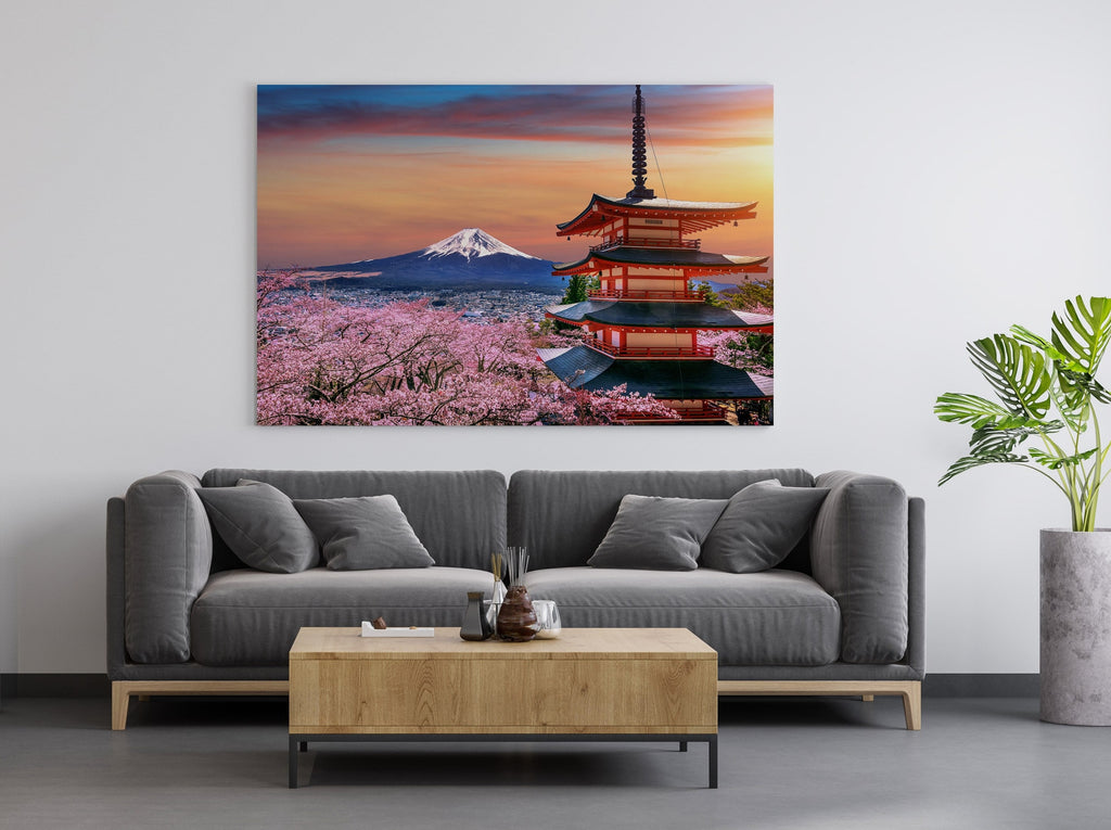 Mount Fuji Print | Canvas wall art print by Wall Nostalgia. FREE SHIPPING on all orders. Custom Canvas Prints, Made in Calgary, Canada | Large canvas prints, framed canvas prints, Mount Fuji Print Canvas Wall Art | Japan print, Mount Fuji wall art, Mount fuji canvas, Mt fuji print, Mt fuji wall art, Japan canvas art
