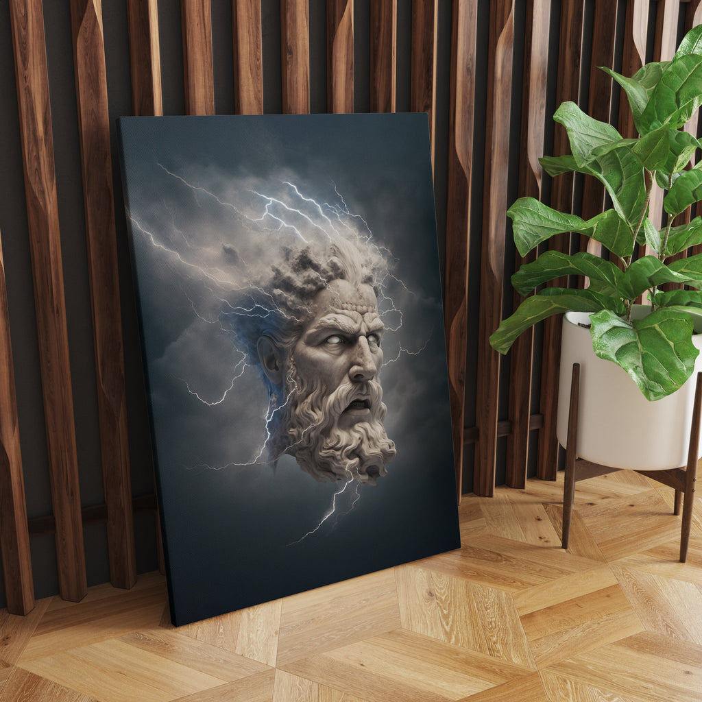 Greek God Print | Canvas wall art print by Wall Nostalgia. FREE SHIPPING on all orders. Custom Canvas Prints, Made in Calgary, Canada | Large canvas prints, framed canvas prints, Greek god canvas print | Greek print, Greek god print, Greek god art, Greek god canvas, Greek wall art, Greek statue print, Greek mythology