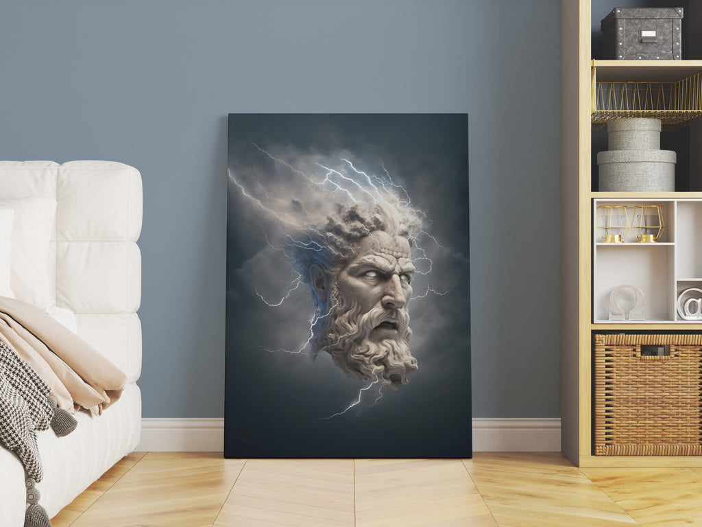 Greek God Print | Canvas wall art print by Wall Nostalgia. FREE SHIPPING on all orders. Custom Canvas Prints, Made in Calgary, Canada | Large canvas prints, framed canvas prints, Greek god canvas print | Greek print, Greek god print, Greek god art, Greek god canvas, Greek wall art, Greek statue print, Greek mythology