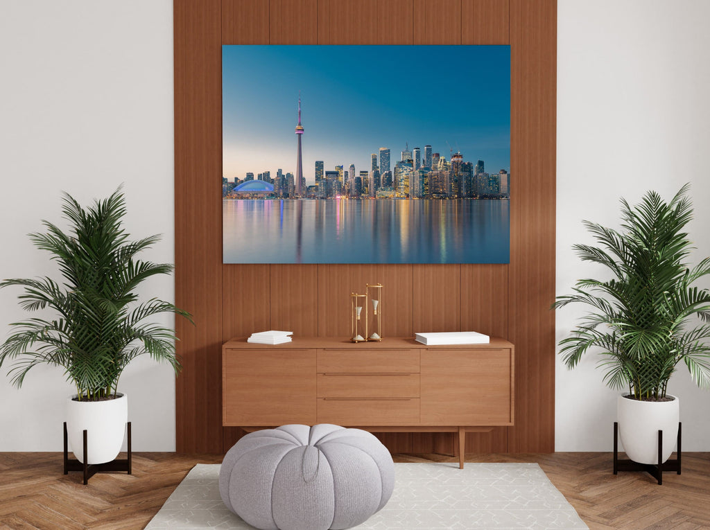 Toronto Print | Canvas wall art print by Wall Nostalgia. FREE SHIPPING on all orders. Custom Canvas Prints, Made in Calgary, Canada | Large canvas prints, framed canvas prints, Toronto print | Toronto canvas, Toronto poster, Toronto art print, Toronto wall art, City prints, Toronto skyline canvas print, Canvas art 