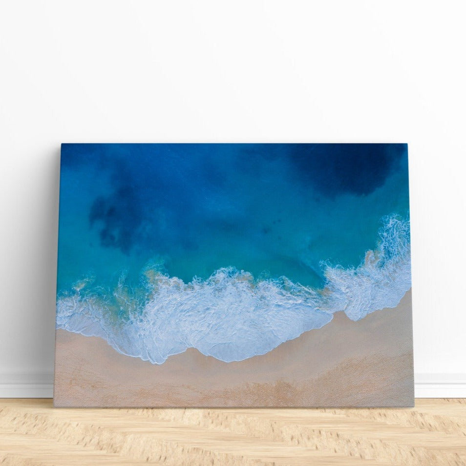 Ocean Wave Print | Canvas wall art print by Wall Nostalgia. FREE SHIPPING on all orders. Custom Canvas Prints, Made in Calgary, Canada | Large canvas prints, framed canvas prints, Wave Print Canvas Wall Art | Canvas print, Ocean print, Wave canvas, Ocean canvas, Wave wall print, Ocean wall print, Beach print, Beach art