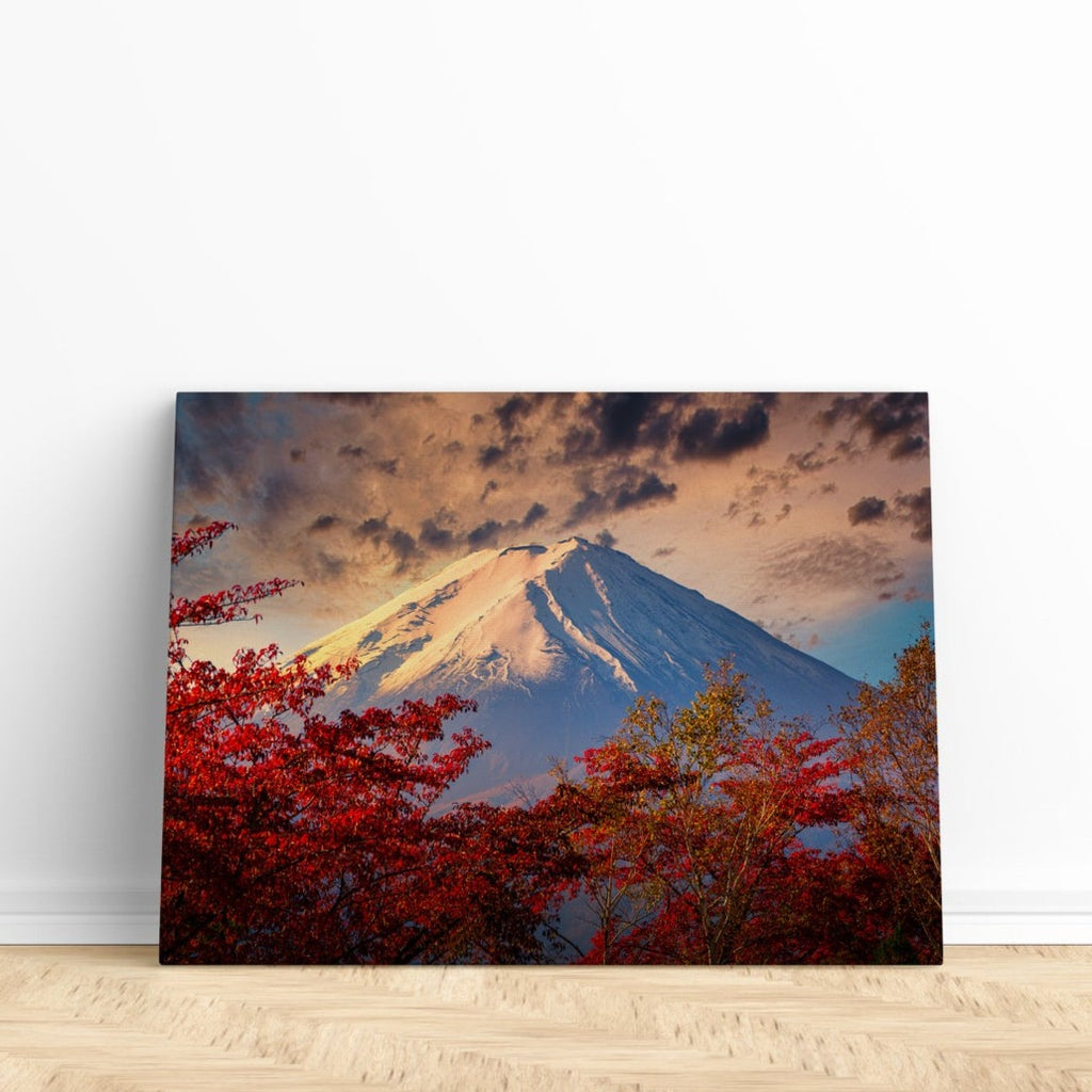 Mount Fuji Print | Canvas wall art print by Wall Nostalgia. FREE SHIPPING on all orders. Custom Canvas Prints, Made in Calgary, Canada | Large canvas prints, framed canvas prints, Mount Fuji Print | Canvas wall art print, Cherry Blossom Print, Mount Fuji Canvas, Cherry Blossom Canvas, Mount Fuji Wall Art, Mount Fuji