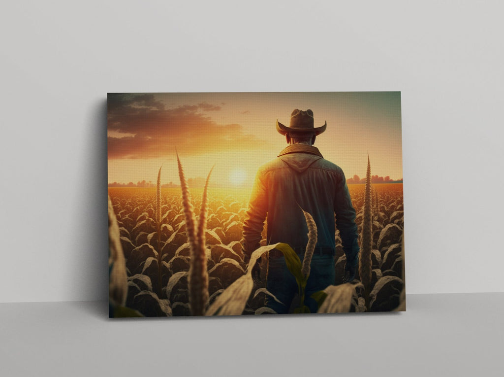 Cowboy Print | Canvas wall art print by Wall Nostalgia. FREE SHIPPING on all orders. Custom Canvas Prints, Made in Calgary, Canada | Large canvas prints, framed canvas prints, Cowboy print canvas wall art | Cowboy art print, Cowboy art, Cowboy canvas art, Cowboy wall art, Cowboy print art, Cowboy prints, Farm sign