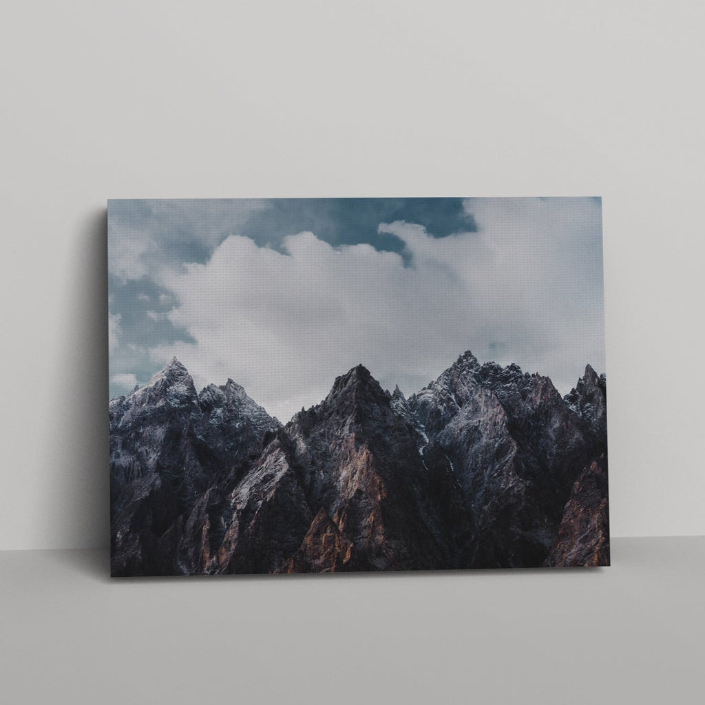 Mountain Print | Canvas wall art print by Wall Nostalgia. FREE SHIPPING on all orders. Custom Canvas Prints, Made in Calgary, Canada | Large canvas prints, framed canvas prints, Mountain Wall Art Canvas Print, Mountain print, Mountain art, Mountain print wall art, Mountain print nursery, Mountain landscape canvas