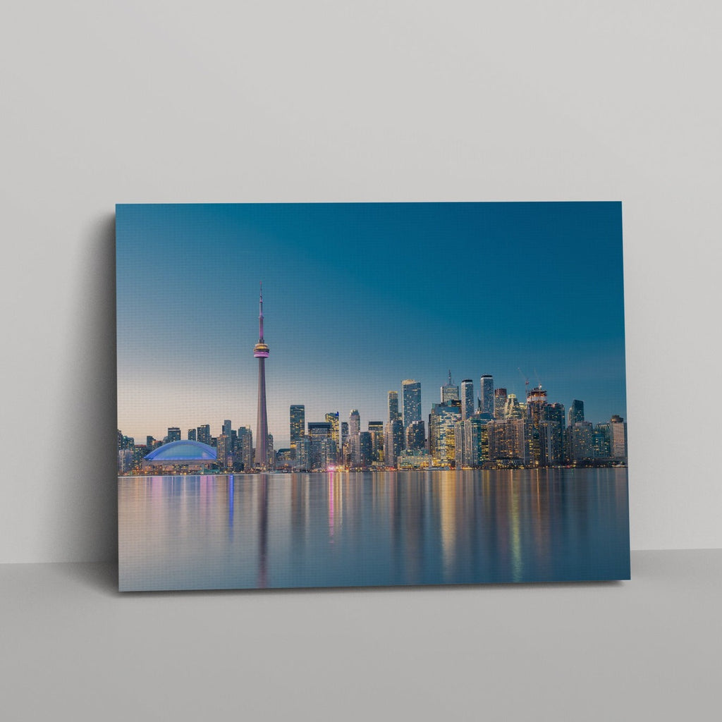 Toronto Print | Canvas wall art print by Wall Nostalgia. FREE SHIPPING on all orders. Custom Canvas Prints, Made in Calgary, Canada | Large canvas prints, framed canvas prints, Toronto print | Toronto canvas, Toronto poster, Toronto art print, Toronto wall art, City prints, Toronto skyline canvas print, Canvas art 