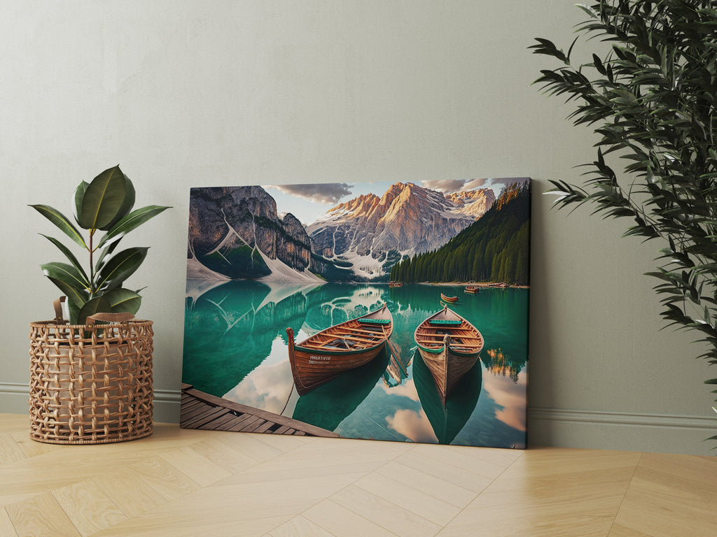 Mountain Water Canvas Print | Canvas wall art print by Wall Nostalgia. FREE SHIPPING on all orders. Custom Canvas Prints, Made in Calgary, Canada | Large canvas prints, framed canvas prints, Banff Canvas Print, Banff print, Mountain Print, Mountain lake print, Mountain Canvas, Mountain Lake Art, Mountain art prints