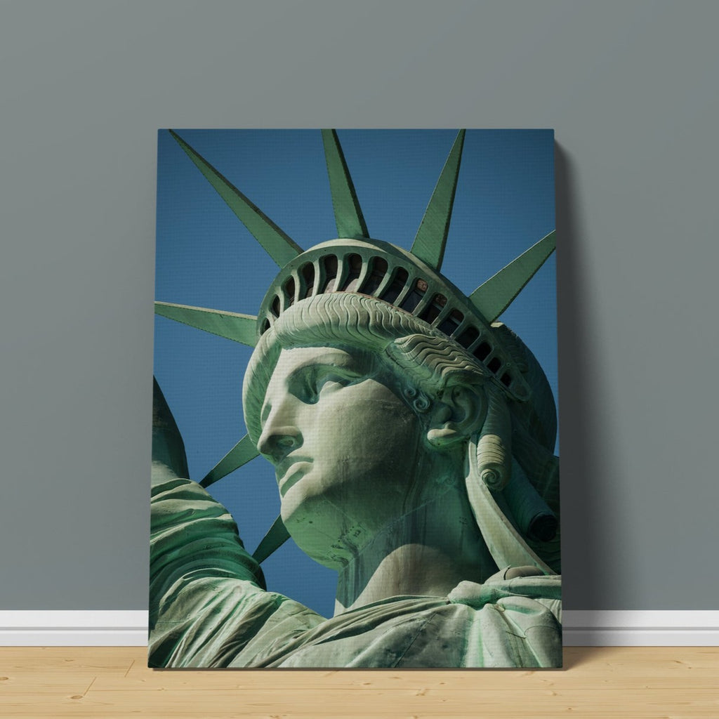 Statue of Liberty Print | Canvas wall art print by Wall Nostalgia. FREE SHIPPING on all orders. Custom Canvas Prints, Made in Calgary, Canada | Large canvas prints, canvas prints, Statue of Liberty print | Canvas wall art print, New York print, New York poster, Statue of Liberty art, New York canvas, New York art print